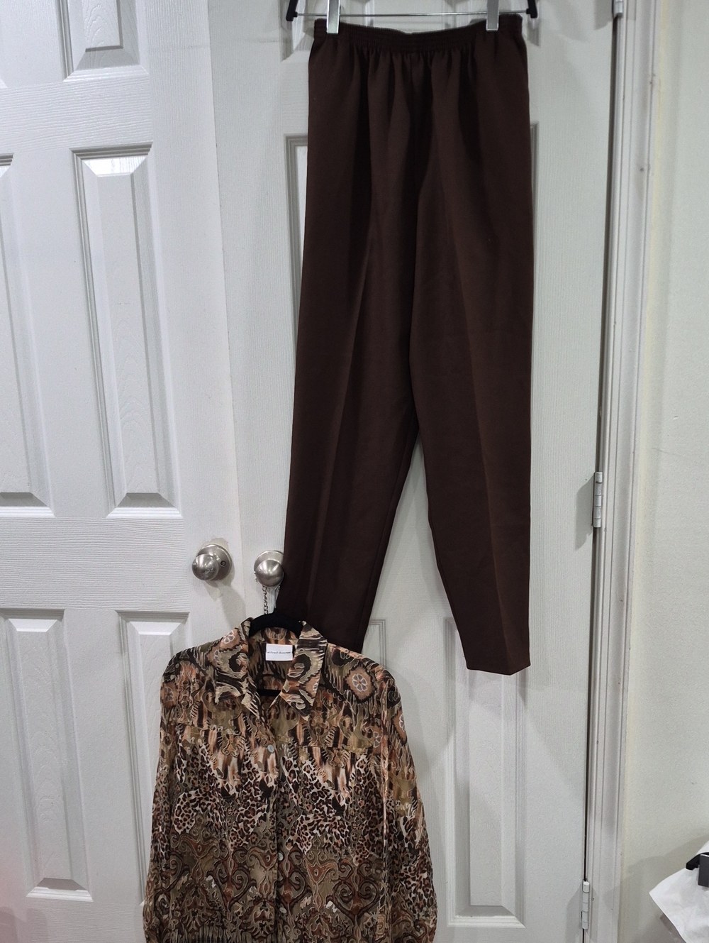 Alfred Dunner Straight-Leg Pull-On Pants — Brown
